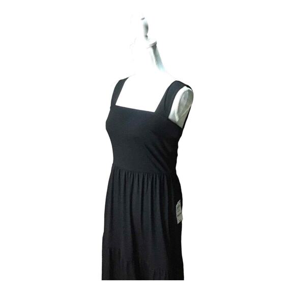 INC International Concepts Women’s Maxi Dress Black Tiered Open Back Size M NWT - Picture 11 of 16